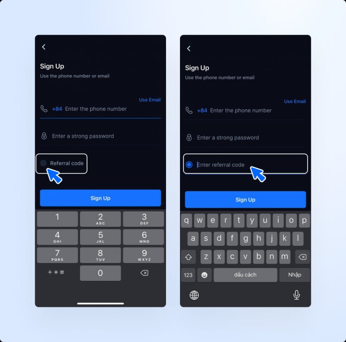 ONUS Registration with Referral Code
